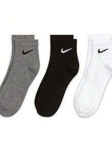 Nike Everyday 輕量快乾訓練襪 (3雙裝) 66%棉 33%聚酯纖維 1%彈性纖維 SX7677-964 - 黑白灰 - 查看 2