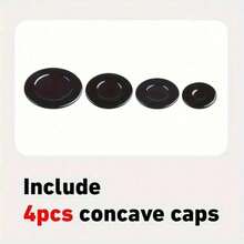 4pcs Black Gas Stove Burner Caps, Home Gas Stove Accessories, Durable Wear-Resistant Easy To Clean Kitchen Cookware Parts - View 7