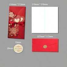 1set Laser Cut Wedding Invitations Card Heart Customize Greeting Cards With Ribbon Bridal Shower Wedding Party Supplies - View 15