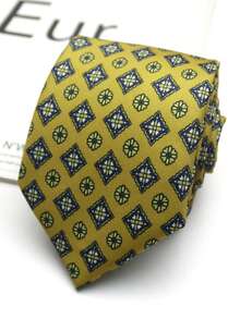 1pc Printed Hand-Drawn Square Pattern Tie For Men And Women, Suitable For Casual, Business, Street, Daily, Party, Gift - Multicolor - View 4