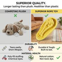 1pc Dog Rope Knot Toy, Durable Rope Toy For Teeth Care And Outdoor Play, Bite-Resistant, Interactive Dog Toy, Knot Design Suitable For All Dog Sizes - Yellow - View 8