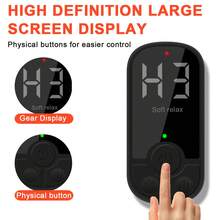 Cordless Air Compression Leg & Foot Massager With Graphene Heat, 3-Speed Electric Heated Calf & Foot Massaging Wrap With Digital Display For Muscle Relaxation,Single Pack, Black - Black - View 3