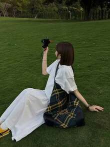 復古辣妹 Y2K 通勤外出日常購物女款單肩托特包 美式復古 Y2K 辣妹斜挎腋下包 小眾設計 Ins 風格 亞文化極簡托特包 - 彩色 - 查看 3