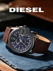 Diesel Men Chronograph Quartz Watch DZ1618, Large Gunmetal Housing Deep‑Blue Dial With Date, Stylish Practical Timepiece For Gentlemen Gift - Black - View 2