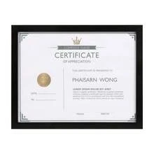8.5x11 Black Picture Frame Set – 7-Pack Stylish Slim Profile Frames For Certificates, Diplomas & Awards | Versatile Wall Or Desk Display | Matte Finish, Lightweight & Easy To Load | Ideal For Graduation, Office, Home & Academic Keepsakes - Gold - View 7
