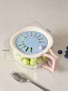 3pcs/Set 2-In-1 Double Layer Colander, 100% Fruit Strainer Container With Folding Handle, Suitable For Fruits And Vegetables, Multi-Functional Food Strainer, Kitchen Gadget, Thickened Fruit Bowl, Mini Home Set, Kitchen Gift - One Size Fits All - View 16