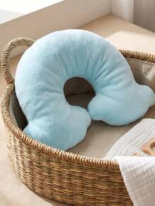 momscare 1 buah Bantal Aksesori Kereta Bayi, Warna Polos Bergaris Aprikot, Bentuk Bulan & Awan, Cocok Untuk Penggunaan Sehari-hari, 6-12 Bulan - MultiWarna - View 4