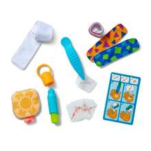 Melissa & Doug Boo-Boos & Bandages Reusable First Aid Simulation Play Set: Creative-Oriented, Includes Medical Accessories - Multicolor - View 7