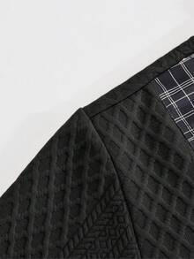 Sweatshirt Pullover Kasual Olahraga Kreatif untuk Pria, Atasan Pullover Lengan Panjang Longgar Leher V Serbaguna untuk Perjalanan Musim Semi/Gugur - Hitam - View 6