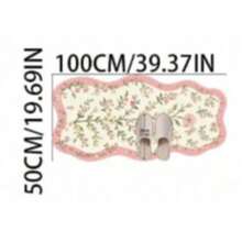 1pc Pink Floral Branch Shaped Rug, Cream Style, Decorative Rug, Bedroom Decor, Small Rug, Rug, Home Decor, Living Room Rug, Living Room Small Rug, Bedroom Rug, Living Room Home Decor, Outdoor Rug, Washable Rug - Multicolor 10 - View 13