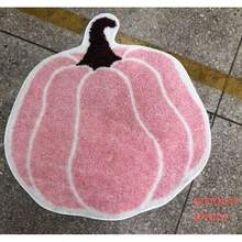 1pc Pink Cute Pumpkin Shaped Rug, Halloween Theme, Bathroom Rug, Doormat, Small Rug, Carpet, Floor Mat, Home Decor, Area Rug - Multicolor - View 4
