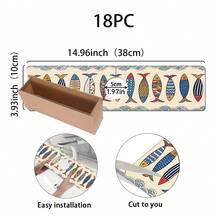1pc Sink Faucet Absorbent Mat, Fish Pattern Drainage Pad, Suitable For Kitchen, Bathroom Sink, Countertop, Drainage Mat, Diatomaceous Earth Material, Trimmable, Quick Drying Mat - Multicolor - View 14