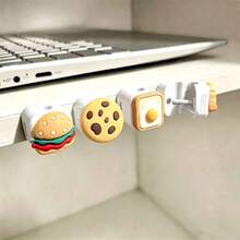 4pcs Magnetic Cable Clips, Under Desk Cable Organizer, Suitable For 0.27 Inch Cables, Strong Adhesive Cable Holder, Easy Open Phone Charging Cable Storage Rack, Suitable For Home, Car, Desk, Bedside Table, Office - Multicolor - View 5