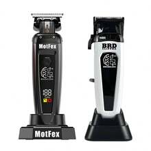 BRDCLIP Professional Hair Clipper KIT Adjustable Trimmer Cordless Hair Cutting Machine Digital Display Trimmer For Men Base Charger Hair Salon 116/BS-106B - Multicolor - View 14