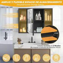 Bathroom Mirrors - Black - View 7