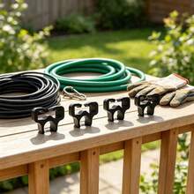 4pcs Universal Shaft Mower Line Fixer, Durable Mower Line Reel Storage Organizer, Outdoor Lawn Garden Electric Tool Accessories, Suitable For Yard Trimming Work - Black - View 3