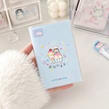 Cute Undated Weekly Planner Notebook, Portable Mini PVC Cover Diary, Kawaii Penguin Ice Cream Pattern, Undated Weekly Planner With Weekly Summary, Pocket Size Schedule Notebook - A - View 1