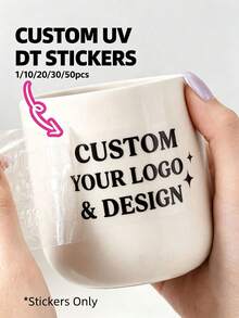 Customized Colorful Transfer Stickers, UV Printing, Personalized Transfer Stickers, Customized Name Label Stickers, Stickers, Name Stickers, Date Stickers, DIY Gifts, Handmade, Handwritten Font, Wedding Stickers, Gift Stickers - Multicolor - View 1