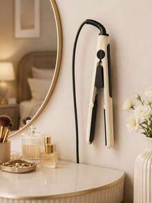 Hair Straightener Wall Mount Holder, Heat‑Resistant Hair Styling Tool Storage Rack, No‑Drill Wall Hanging Organizer For Flat Iron Curling Iron, Space‑Saving Hair Tool Accessories For Bathroom Vanity Counter Home Use - Multicolor - View 4