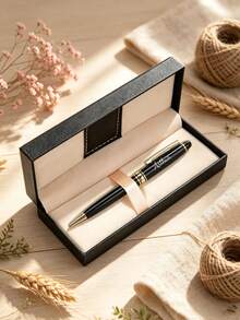 (Metal Pen + Pen Case) - Personalized Custom Text And Name, Suitable For Business Office Use, Gifts For Friends/Teachers/Classmates - Christmas Gift - Sets - View 5
