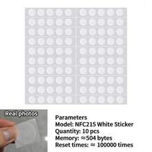 NFC Chip Sticker 215 Electronic Tag Music Wall Video Business Card Tap-To-Play Sticker Amiibo Creation - White Sticker - View 7