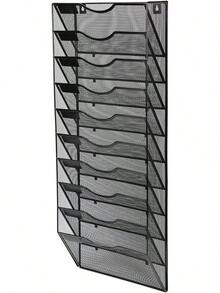 Organizador De Archivos De Pared De Malla De 5 - Beis - Ver 7