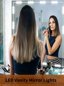 9.58 Inch Makeup Mirror LED Light Strip, USB 5V Dimmable 3-Color LED Vanity Light For Dressing Table And Bathroom - Bulb Style - View 2