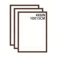 Mosearon 一套包含30x40厘米相框、12x16英寸证书框、A4海报框（不含衬垫）、亚克力透明面板，适用于客厅、卧室、照片墙装饰，棕色相框仅用于展示照片。 - 棕色 - 查看 25