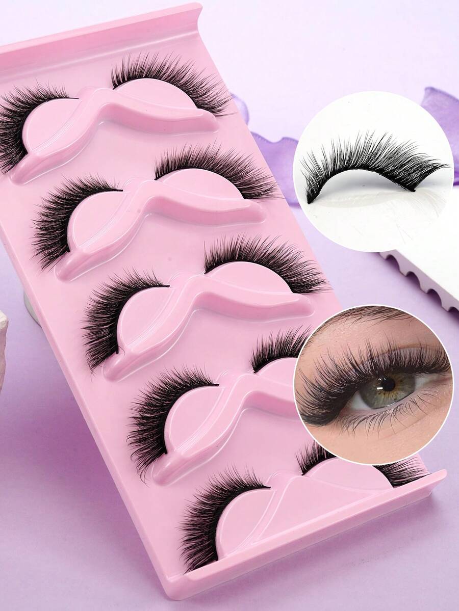 1 Box Of 5 Pairs, Cost-Effective, Meets Multiple Makeup Needs - View 1