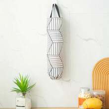 Plastic Bag Storage Rack, Suitable For Kitchen, Behind Door Storage, Kitchen Organization, Kitchen Essentials, Kitchen Accessories, Bathroom Accessories, Home Kitchen Tools, Kitchen Decor - Multicolor - View 11