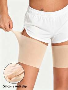 2pcs/Set - Thigh Compression Sleeves & Straps | Suitable For Running & Sports | Thigh Sleeves | Unisex Elastic Thigh Compression Support, Non-Slip Grip - Multicolor - View 4