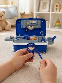 Police Storage Box - Kids Role Play Toy, Children's Tool Set With Workbench, DIY Police Toy Set. - Multicolor - View 4