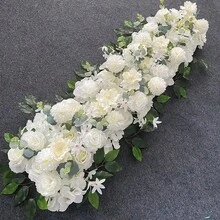 Simulated Flower Strip Rose Flower Arrangement Wedding Arch Decoration Wedding Stage Layout Decoration Floor Flower Table Flower Decoration - Multicolor - View 10