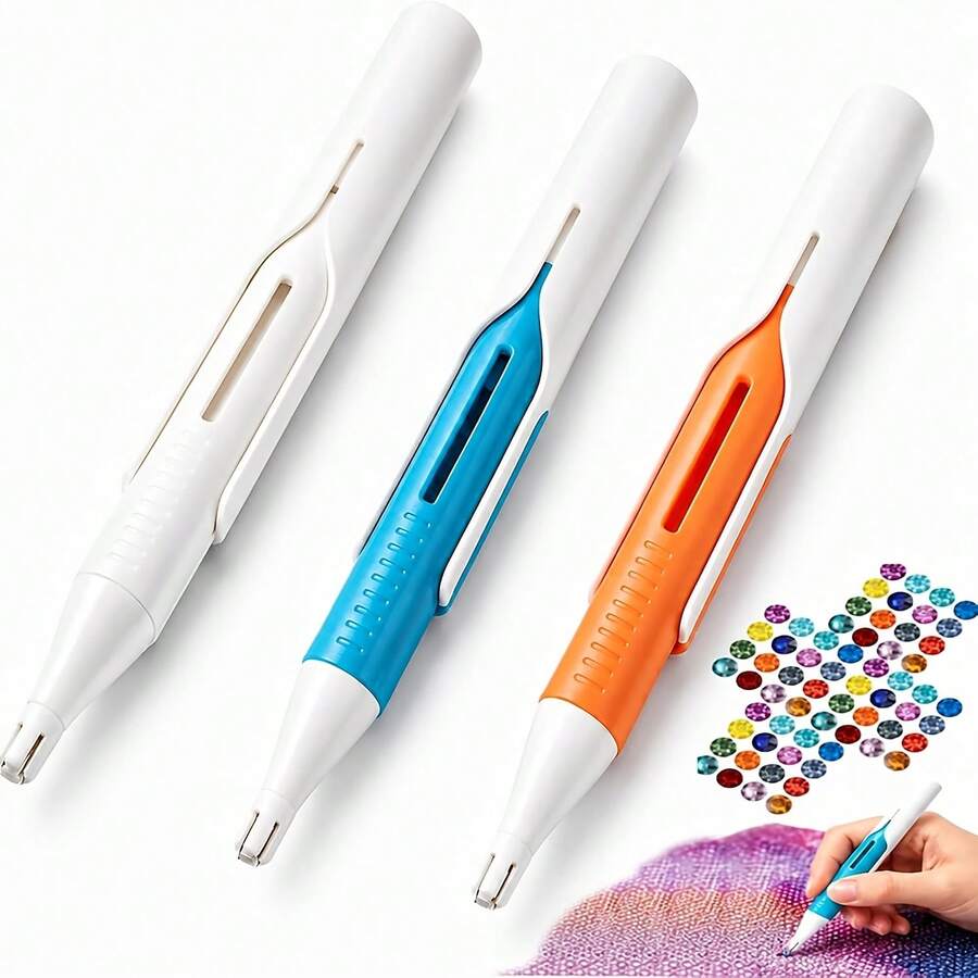 1pc New Automatic Diamond Painting Bead Dispenser, Anti-Clogging Fast Diamond Dispensing Pen, Precise Color Diamond Dotting Pen, Handmade DIY Diamond Painting Accessories - A - View 1