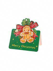 10-Pack Hanging Christmas Cards, 6 Creative Holiday Card Designs, Christmas Tree And Family Wall Decorations, Party Gift Decor Cards - Multicolor - View 15