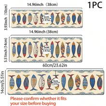 1pc Sink Faucet Absorbent Mat, Fish Pattern Drainage Pad, Suitable For Kitchen, Bathroom Sink, Countertop, Drainage Mat, Diatomaceous Earth Material, Trimmable, Quick Drying Mat - Multicolor - View 7