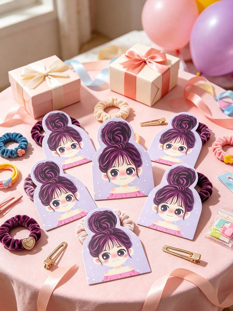 60pcs/Set DIY Hair Accessories Packaging Cards, Display Cards For Hair Clips And Headbands, Blank Display Racks For Small Items (Cards Only, Hair Clips Not Included) - A - View 1