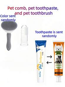 宠物牙膏，清新口气，去除牙垢，犬猫口腔护理牙膏 - 彩色 - 查看 14