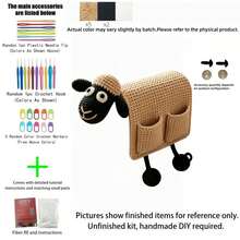 1pc Dachshund/Sheep/Cat Sofa Hanging Bag Crochet Set (Materials Only, Simple Hand Crochet Required), DIY Kit For Beginners, Includes Step-By-Step Guide And English Instructions, Home Decor Design, Birthday And Holiday Gift - DIY Crochet Kit - View 5