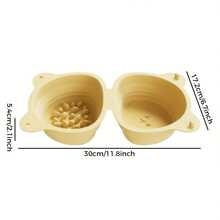2-In-1 Foldable Pet Slow Feeder Bowl, Dog & Cat Collapsible Silicone Dual Bowl, Portable Food & Water Bowl, Suitable For Travel, Camping, Walking - Mint Green - View 10