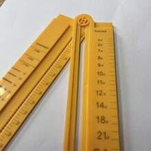 Portable Multi-Function Ruler, Replaces Straight Ruler, Angle Ruler, Compass For Drawing Arcs And Parallel Lines, Measuring Thickness And Font Size, Foldable Design, Precise Scale, Suitable For Woodworking, Flooring Installation, Construction Layout, Essential For Home Toolbox - A - View 8