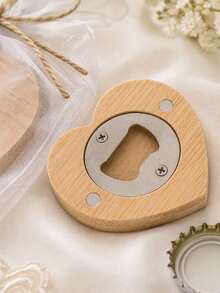Custom 1/10/30pcs Stainless Steel Wood Carved Keychain Bottle Opener, Portable, Thick And Durable, Suitable As Gifts For Beer, Soda, Father's Day, Mother's Day And Party - Multicolor - View 10