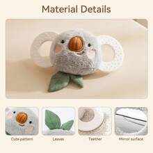 Baby Cute Koala Animal Rattle, Colorful Multi-Function Educational Grasping Rattle, Dual-Handle Rattle Toy Easy To Grip, Develop Baby's Visual And Auditory Abilities, Parent-Child Interactive Game, Christmas Halloween Birthday Gift - Multicolor - View 8