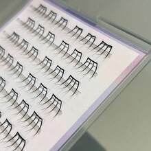 Korean Girl Group Style False Eyelashes, Multi-Specification C-Curl Segmented False Eyelashes, Suitable For Beginners' Daily Makeup - C - View 4