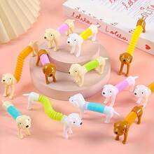 Stretchable Small Dogs Random 1/5/10/20pcs, Assorted Styles, Desktop Decor, Decorative Items, Perfect For Party Favors, Classroom Prizes, Party Favor Bag Fillers. Suitable For Birthday Gift Bags, Party Fillers, Classroom Rewards And Carnival Prizes - Multicolor - View 9