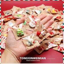 10pcs/15pcs Mini Version, Approx. 2cm (0.787 Inch) Length. Mini Santa Claus Fridge Magnets, Individually Packaged With Exquisite 3D Design. Suitable For Various Daily Items Such As Phone Case Decoration, Fridge Magnets, Hair Clips, Accessories, Etc. Versatile Use, Perfect As Christmas And Halloween Gifts. - C - View 3