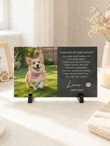 Customized Pet Memorial Stone, Pet Tombstone With Photo, Pet Tombstone, Dog Photo Plaque, Pet Memorial Gift, Dog And Cat Memorial Gift, Gift For Pets - Multicolor - View 8