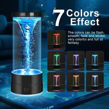 Whirlwind Aquarium Light , LED Lighting, , With 7 Dynamic Color Changing Settings, Ideal For Aquarium Enthusiasts, Automatic Rotating Tornado Design, Suitable For Room Decor And Christmas/Birthday Gifts Whirlwind Lamp - Multicolor - View 3