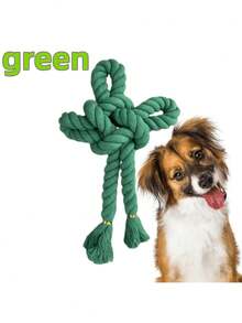 Dog Toy, Interactive Tug-Of-War Training Rope Knot Dog Toy, Detachable DIY Rope Knot Dog Chew Toy - Multicolor - View 10