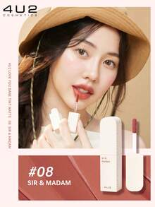 4U2 Lip Mud, Hasil Akhir Matte dengan Kilap yang Lebih Baik, Tahan Lama dan Tidak Mudah Pudar, Tekstur Krim yang Lembut dan Halus, Aplikasi yang Halus dan Lembut, Tahan Air dan Keringat - #08 TUAN & NYONYA - View 11